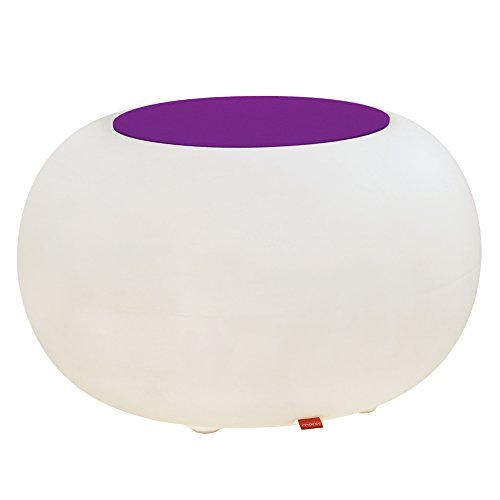 Moree 15-03-01_15-13-01 Bubble Indoor Akku LED-Hocker/Leuchtobjekt - mit Sitzkissen | Violett