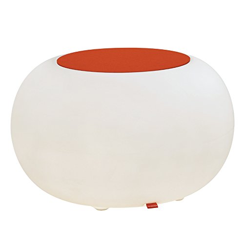 Moree 15-03-01_15-11-01 Bubble Indoor Akku LED-Hocker/Leuchtobjekt - mit Sitzkissen | Orange